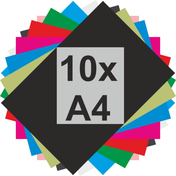 10 x DIN A4 Bogen Plotterfolie - VINYL-PVC-Folie